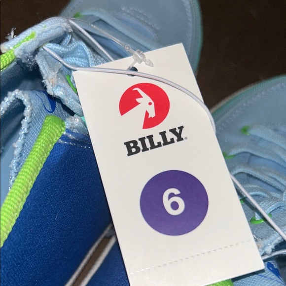 Billy Kids High-Top Sneakers - Light Blue and Green - Picture 4 of 5